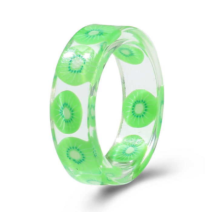Wholesale Resin Fruit Rings JDC-RS-F108 Rings 韩之尚 Wholesale Jewelry JoyasDeChina Joyas De China