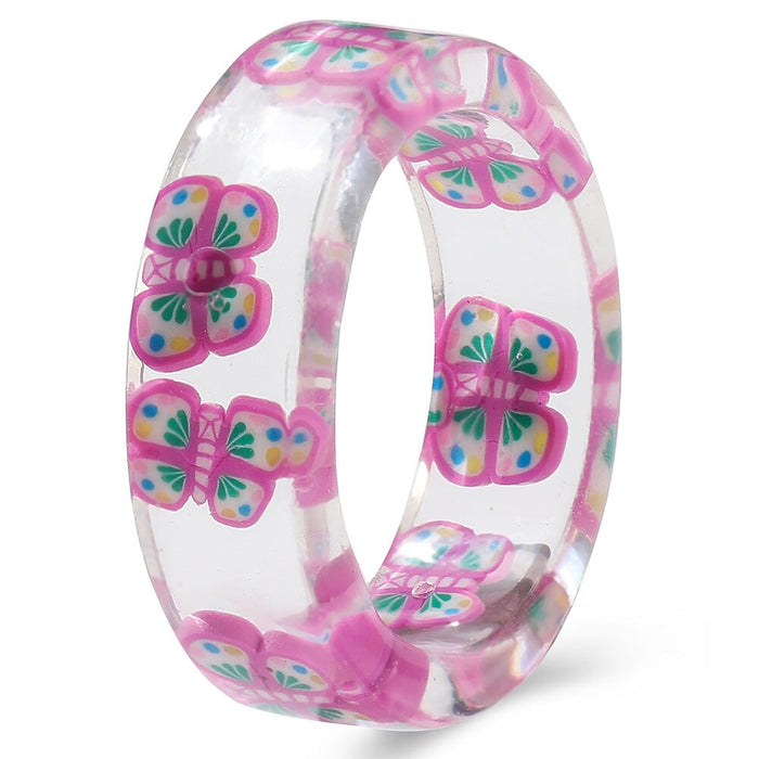 Wholesale Resin Fruit Rings JDC-RS-F108 Rings 韩之尚 Wholesale Jewelry JoyasDeChina Joyas De China