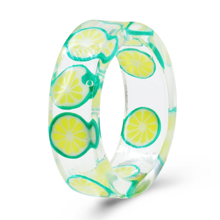 Wholesale Resin Fruit Rings JDC-RS-F108 Rings 韩之尚 5342312 / Wholesale Jewelry JoyasDeChina Joyas De China