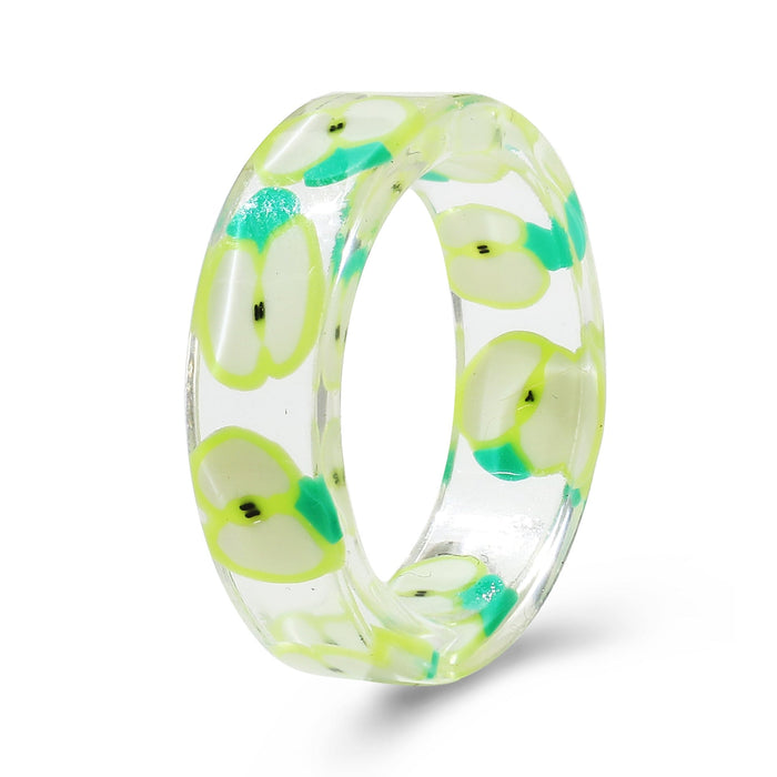 Wholesale Resin Fruit Rings JDC-RS-F108 Rings 韩之尚 Wholesale Jewelry JoyasDeChina Joyas De China