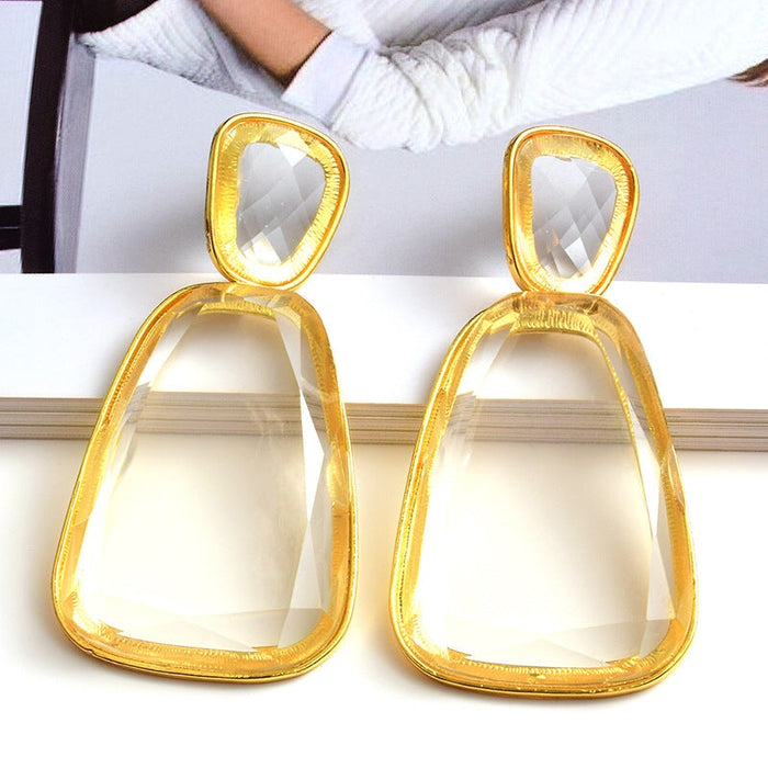 Wholesale Resin Plastic Geometric Shape Earrings JDC-ES-SK020 Earrings 深刻 Wholesale Jewelry JoyasDeChina Joyas De China