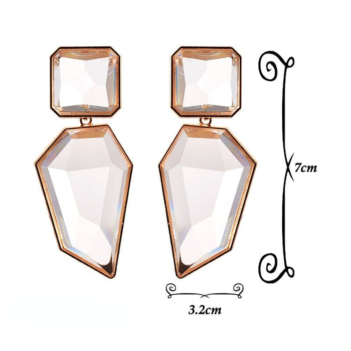 Wholesale Resin Plating Alloy Rhinestone Earrings JDC-ES-SK019 Earrings 深刻 Wholesale Jewelry JoyasDeChina Joyas De China