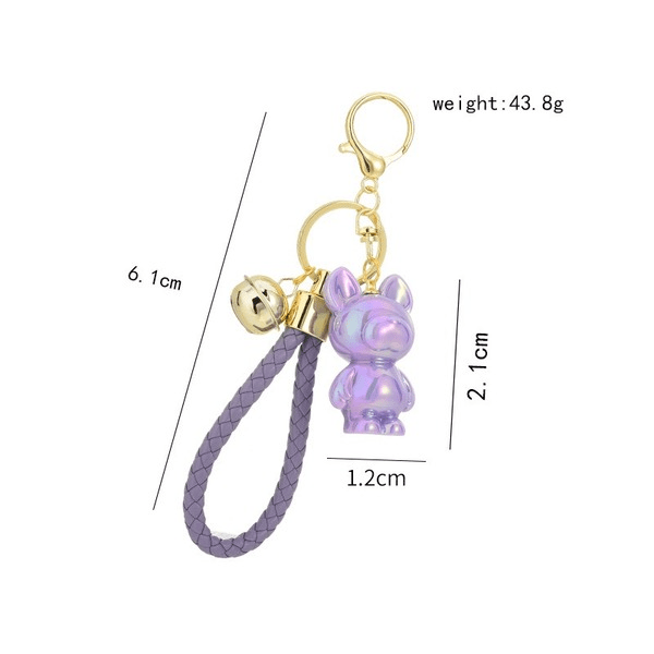 Wholesale Resin Symphony Bear BV Rope Keychain JDC-KC-WQK104 Keychains 沃齐克 Wholesale Jewelry JoyasDeChina Joyas De China