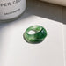 Wholesale resin vintage ring JDC-RS-F072 Rings 韩之尚 green Wholesale Jewelry JoyasDeChina Joyas De China