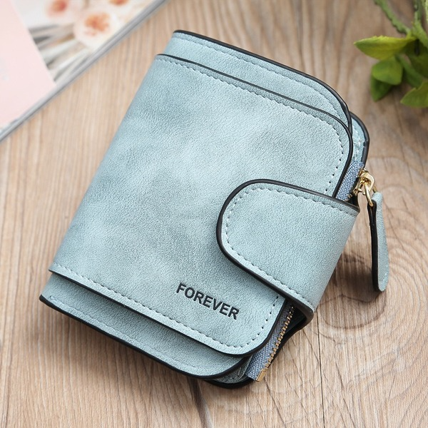 Bulk Jewelry Wholesale retro frosted leather wallet buckle wallet JDC-WT-lx006 Wholesale factory from China YIWU China