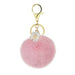 Wholesale rex rabbit hair daisies keychain MOQ≥10 JDC-KC-YZ014 Keychains 永泽 3f minimum 10 pieces for wholesale Wholesale Jewelry JoyasDeChina Joyas De China