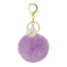 Wholesale rex rabbit hair daisies keychain MOQ≥10 JDC-KC-YZ014 Keychains 永泽 4z minimum 10 pieces for wholesale Wholesale Jewelry JoyasDeChina Joyas De China