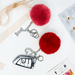 Wholesale rex rabbit hair letter keychain MOQ≥10 JDC-KC-YZ002 Keychains 永泽 Wholesale Jewelry JoyasDeChina Joyas De China