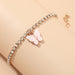 Wholesale Rhinestone Alloy Butterfly Bracelet Tennis Chain JDC-BT-NZ036 Bracelet 奈珠 BZ1234fense Wholesale Jewelry JoyasDeChina Joyas De China