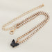 Wholesale Rhinestone Alloy Butterfly Bracelet Tennis Chain JDC-BT-NZ036 Bracelet 奈珠 NZ1826heise Wholesale Jewelry JoyasDeChina Joyas De China