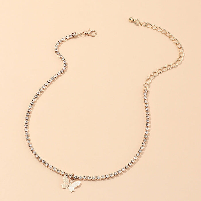 Wholesale Rhinestone Alloy Butterfly Bracelet Tennis Chain JDC-BT-NZ036 Bracelet 奈珠 NZ1826jinse Wholesale Jewelry JoyasDeChina Joyas De China