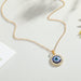 Wholesale Rhinestone Alloy Devil's Eye Necklace MOQ≥6 JDC-NE-Juej003 Necklaces 觉际 gold Wholesale Jewelry JoyasDeChina Joyas De China