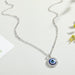 Wholesale Rhinestone Alloy Devil's Eye Necklace MOQ≥6 JDC-NE-Juej003 Necklaces 觉际 silver Wholesale Jewelry JoyasDeChina Joyas De China