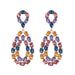 Wholesale Rhinestone Alloy Earrings JDC-ES-JL945 Earrings 氿乐 purple Wholesale Jewelry JoyasDeChina Joyas De China