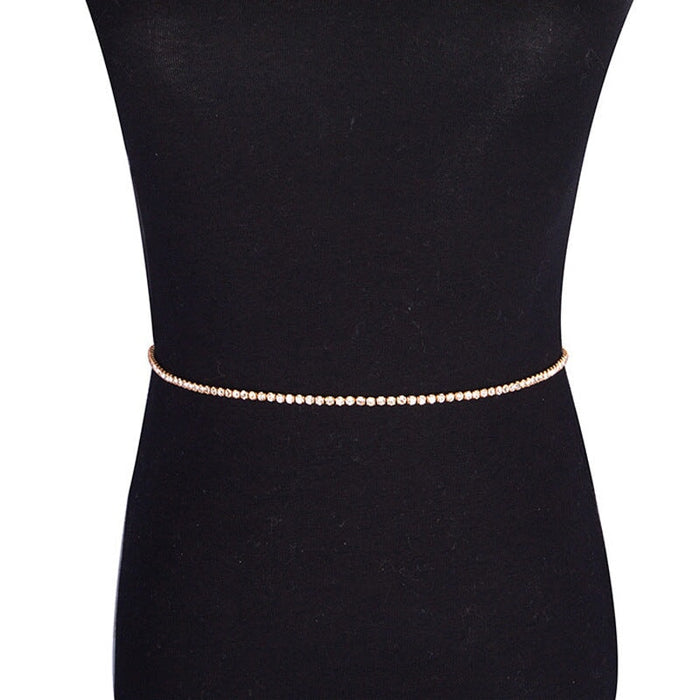 Wholesale Rhinestone Butterfly Metal Waist Chain JDC-BJ-TZ005 Body Jewelry 天缀 single circle gold Wholesale Jewelry JoyasDeChina Joyas De China