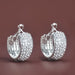 Wholesale Rhinestone C Shape Copper Earrings JDC-ES-Bis019 Earrings 碧莎 Wholesale Jewelry JoyasDeChina Joyas De China