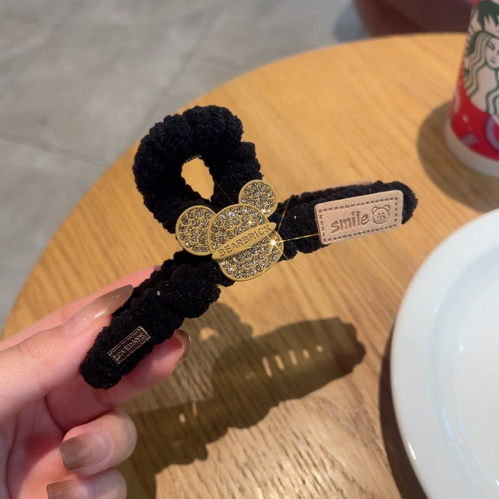 Wholesale Rhinestone Cloth Hair Clips (F)JDC-HC-GSXP006 Hair Clips 宏鑫 black Wholesale Jewelry JoyasDeChina Joyas De China