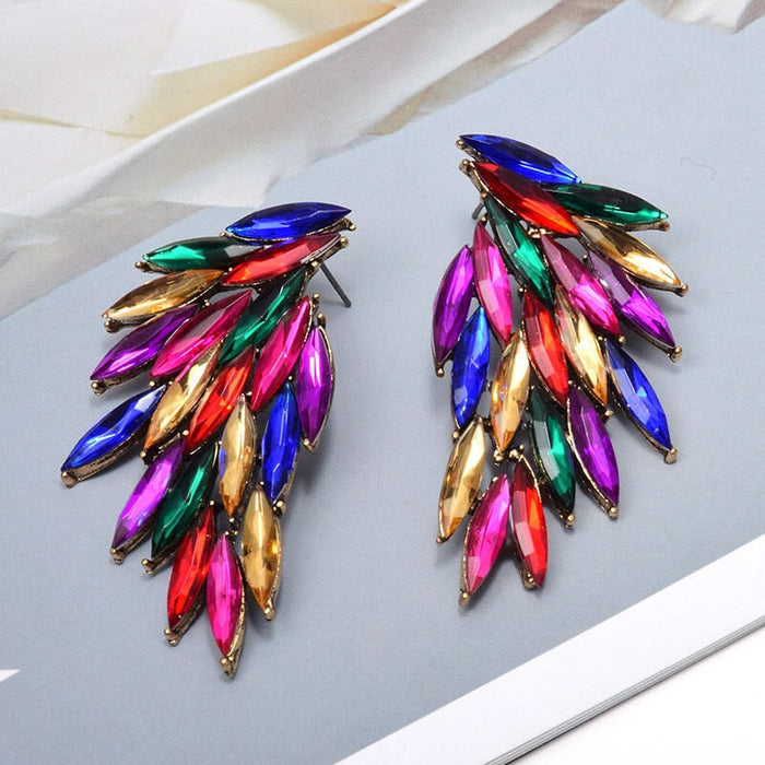 Wholesale Rhinestone Color Alloy Earrings JDC-ES-SK073 Earrings 深刻 Wholesale Jewelry JoyasDeChina Joyas De China