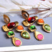 Wholesale Rhinestone Color Plating Alloy Earrings JDC-ES-SK074 Earrings 深刻 Wholesale Jewelry JoyasDeChina Joyas De China