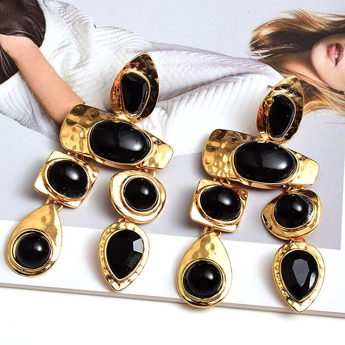 Wholesale Rhinestone Color Plating Alloy Earrings JDC-ES-SK074 Earrings 深刻 Wholesale Jewelry JoyasDeChina Joyas De China