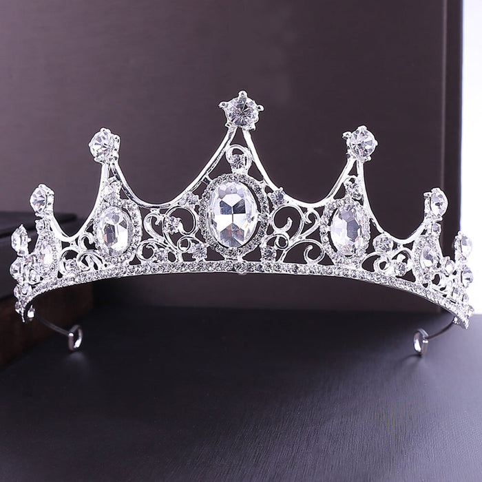 Wholesale Rhinestone Crown Hair Band JDC-HD-ZuanG007 Headband 钻岗 1 Wholesale Jewelry JoyasDeChina Joyas De China
