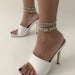 Wholesale Rhinestone Cuban Chain Alloy Claw Chain Anklet Set JDC-AS-DN001 anklets 道妮 Wholesale Jewelry JoyasDeChina Joyas De China