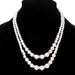 Wholesale Rhinestone Double Pearl Alloy Necklace JDC-NE-Chuangj004 Necklaces 创爵 silver Wholesale Jewelry JoyasDeChina Joyas De China