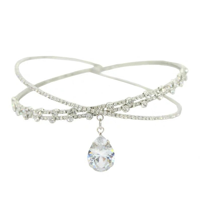 Wholesale rhinestone drop type alloy necklace JDC-NE-BaoY003 Necklaces 宝钰 Wholesale Jewelry JoyasDeChina Joyas De China