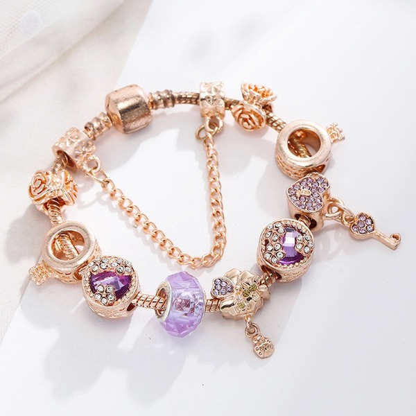 Wholesale Rhinestone Floral Alloy Bracelet JDC-BT-XingL018 Bracelet 星銮 Wholesale Jewelry JoyasDeChina Joyas De China