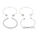 Wholesale Rhinestone Love Bow Alloy Bracelet JDC-BT-A031 Bracelet 妙雅 02white K 4048 Wholesale Jewelry JoyasDeChina Joyas De China