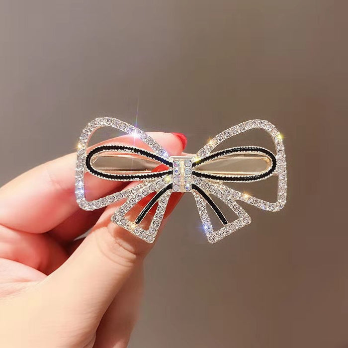 Wholesale Rhinestone Pearl Bow Metal Hair Clip JDC-HC-Yongh003 Hair Clips 永恒 Wholesale Jewelry JoyasDeChina Joyas De China