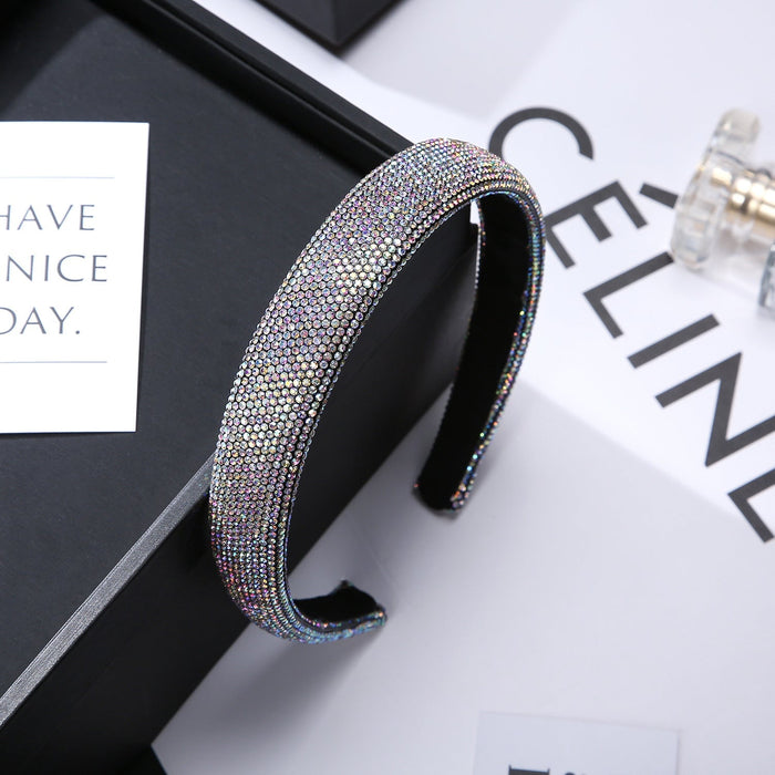 Wholesale Rhinestone simple wide edge anti-skid Headband JDC-HD-YingT001 headband 迎泰 Wholesale Jewelry JoyasDeChina Joyas De China