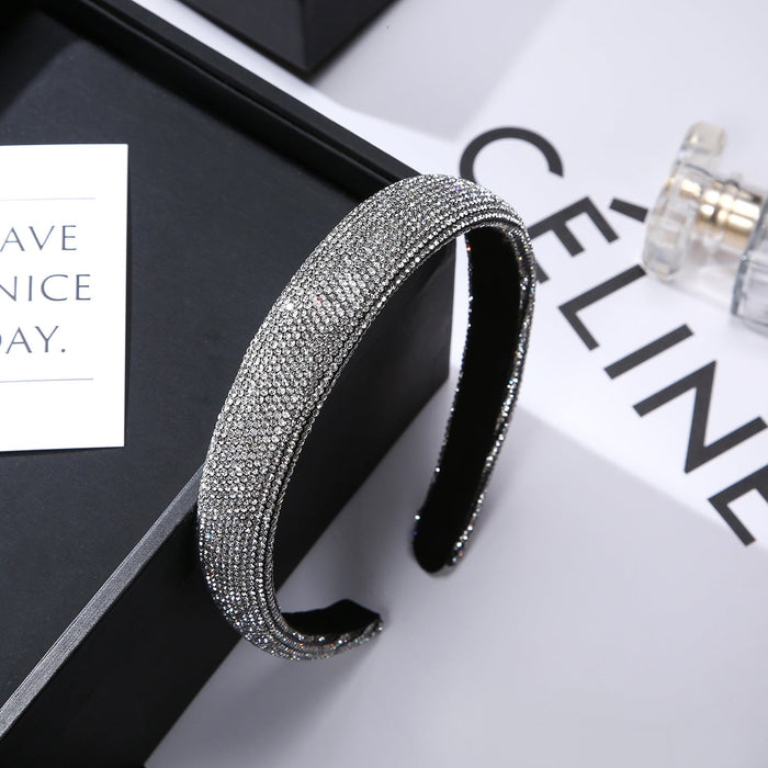 Wholesale Rhinestone simple wide edge anti-skid Headband JDC-HD-YingT001 headband 迎泰 Wholesale Jewelry JoyasDeChina Joyas De China