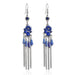 Wholesale Rhinestone Small Flower Alloy Tassel Earrings JDC-ES-Daiq021 Earrings 黛茜 Wholesale Jewelry JoyasDeChina Joyas De China
