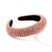 Wholesale Rhinestone Sponge Flannel Headband JDC-HD-Yul094 Headband 雨灵 pink Wholesale Jewelry JoyasDeChina Joyas De China