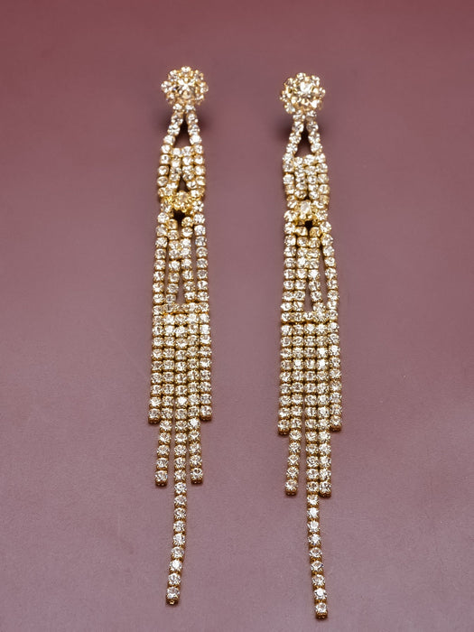 Wholesale Rhinestone Tassel Earrings JDC-ES-Bis020 Earrings 碧莎 Wholesale Jewelry JoyasDeChina Joyas De China