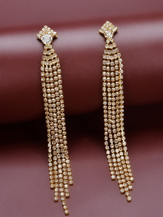 Wholesale Rhinestone Tassel Earrings JDC-ES-Bis023 Earrings 碧莎 Wholesale Jewelry JoyasDeChina Joyas De China