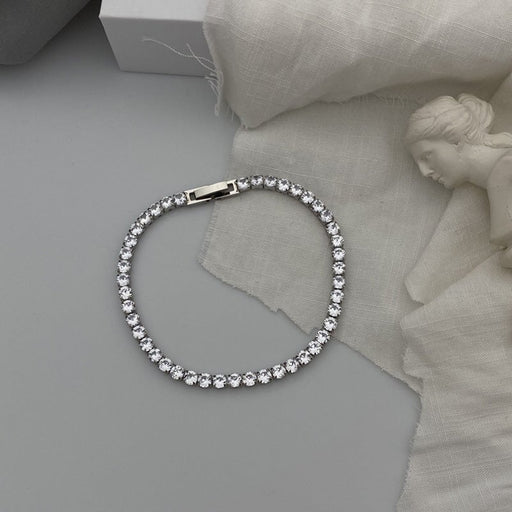 Wholesale Rhinestone Titanium Steel Zircon Cuban Bracelet Tennis Chain JDC-BT-JiuB011 Bracelet 玖柏 Wholesale Jewelry JoyasDeChina Joyas De China