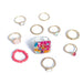 Wholesale rice bead alloy resin ring set JDC-RS-Yida001 Rings 宜达 Wholesale Jewelry JoyasDeChina Joyas De China