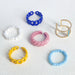 Wholesale rice bead alloy resin ring set JDC-RS-Yida003 Rings 宜达 Wholesale Jewelry JoyasDeChina Joyas De China
