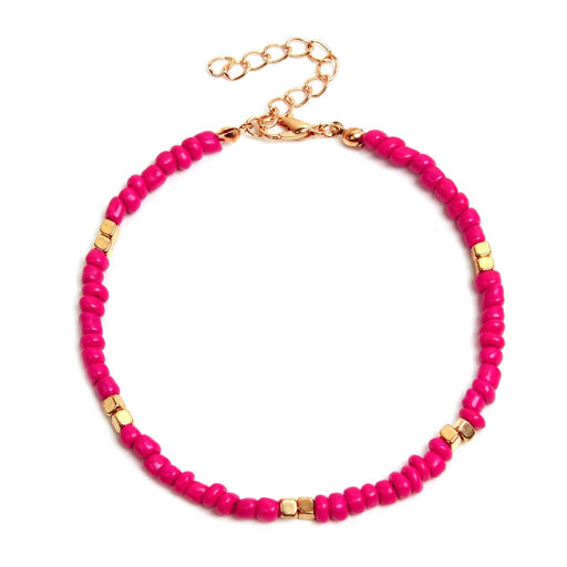 Wholesale Rice Beads Beaded Beach Anklet JDC-AS-ZW001 anklets 道妮 Wholesale Jewelry JoyasDeChina Joyas De China