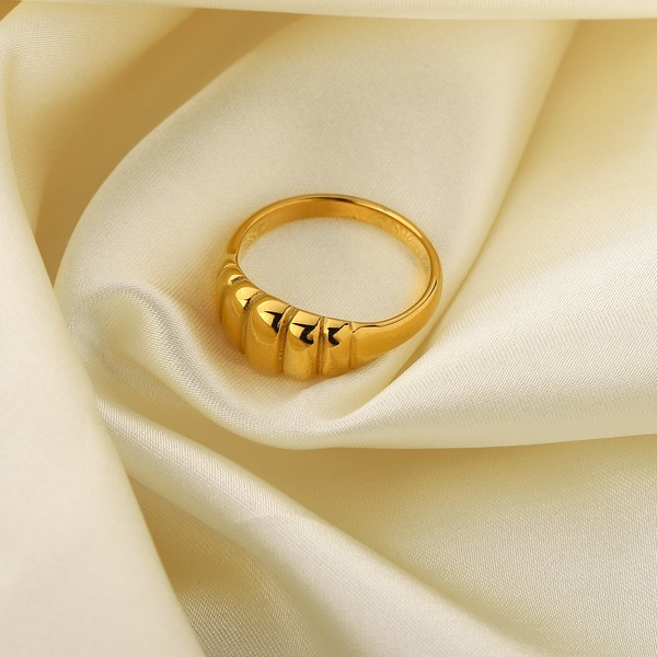 Bulk Jewelry Wholesale Rings gold Stainless steel Croissant JDC-RS-JD041 Wholesale factory from China YIWU China