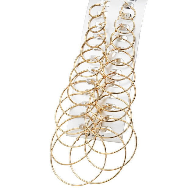 Wholesale rock exaggerated personality earring alloy JDC-ES-F003 Earrings 韩之尚 GCM04-03gold Wholesale Jewelry JoyasDeChina Joyas De China