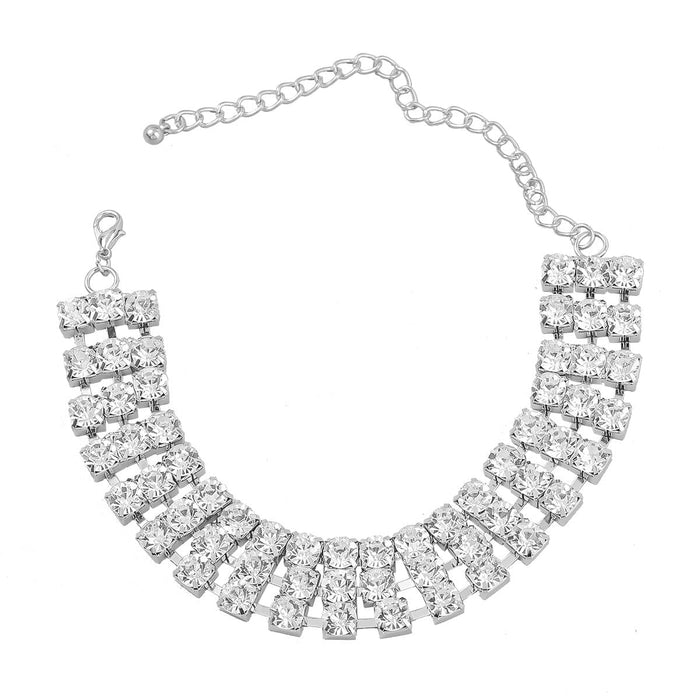 Wholesale rose gold rhinestone earrings JDC-NE-JL215 Necklace 氿乐 Wholesale Jewelry JoyasDeChina Joyas De China