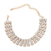 Wholesale rose gold rhinestone earrings JDC-NE-JL215 Necklace 氿乐 gold Wholesale Jewelry JoyasDeChina Joyas De China