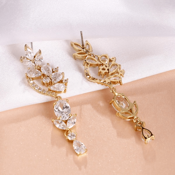 Wholesale rose gold zircon earrings JDC-ES-Mix016 Earrings 迷茜 Wholesale Jewelry JoyasDeChina Joyas De China