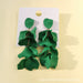 Wholesale rose petal long tassel candy color earrings MOQ≥2 JDC-ES-MOSHU003 Earrings 舒莫 Green Wholesale Jewelry JoyasDeChina Joyas De China