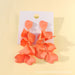 Wholesale rose petal long tassel candy color earrings MOQ≥2 JDC-ES-MOSHU003 Earrings 舒莫 Orange powder Wholesale Jewelry JoyasDeChina Joyas De China