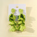 Wholesale rose petal long tassel candy color earrings MOQ≥2 JDC-ES-MOSHU003 Earrings 舒莫 Tender green Wholesale Jewelry JoyasDeChina Joyas De China