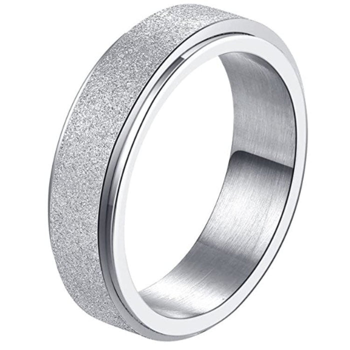 Wholesale rotary frosted color stainless steel ring set JDC-RS-Yunhe001 Rings 芸禾 Wholesale Jewelry JoyasDeChina Joyas De China